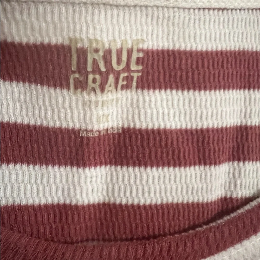 Women's True Craft Curvy 1X Striped Long Sleeve Shirt Frazzled Ends